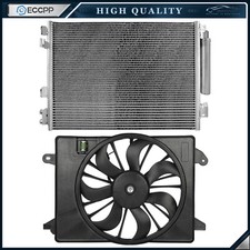 Electric Ac Condenser Cooling Fan Kit For 2011 2012 2013 2014-2020 Dodge Charger