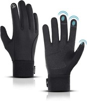 Winter Handschuhe Touchscreen Fahrradhandschuhe Herren Damen Schwarz