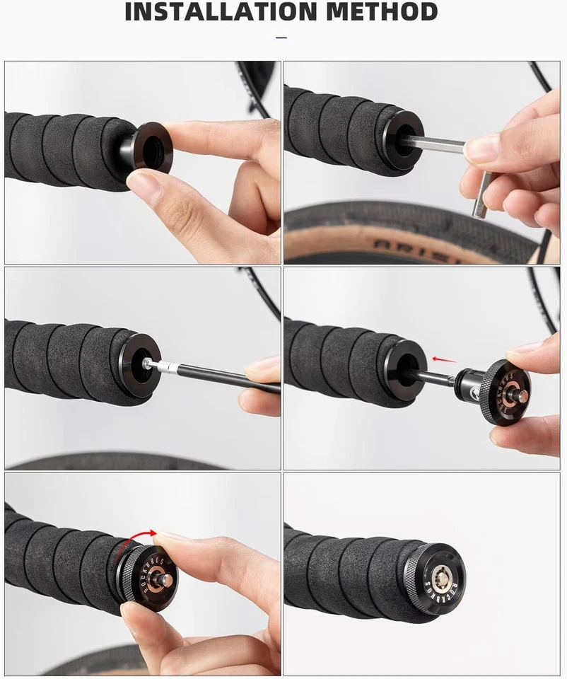 Road to Sky-ROCKBROS Hidden Handlebar Helmet Lock Bike Cable Lock ZincAlloy Lock - Image 3 of 4