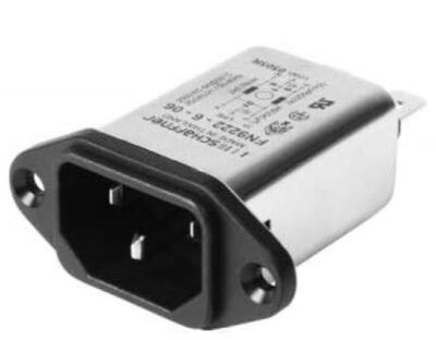 1 x Schaffner FN9222-6-06 EMI POWER LINE FFILTER, 6A, 373 uA (1 Stück)