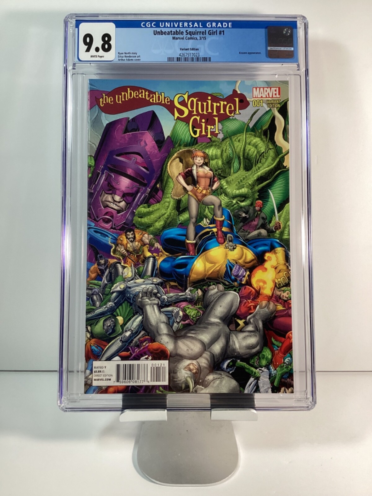 UNBEATABLE SQUIRREL GIRL 1B CGC 9.8🥇1st App TOMAS=CHIPMUNK HUNK🥇ARTHUR