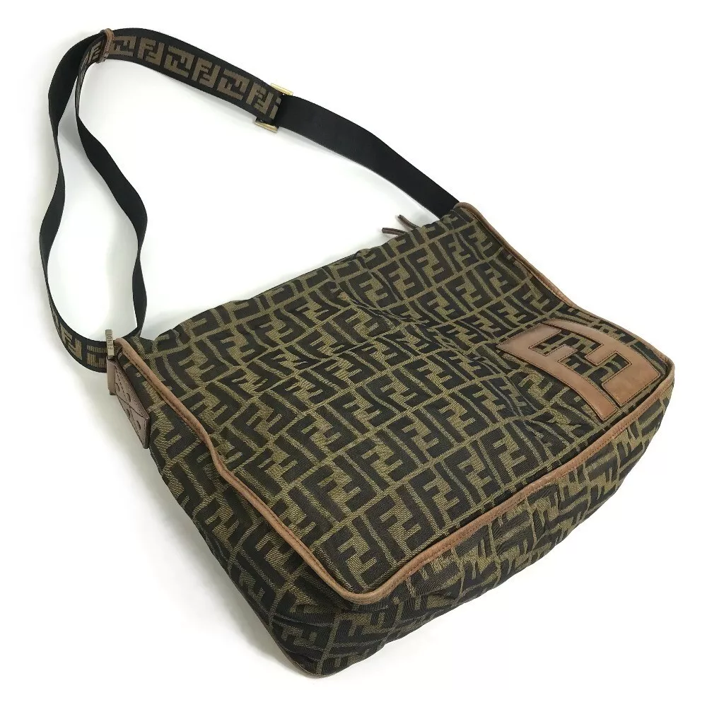 Fendi Vintage FF Zucca Canvas Mini Cosmetic Bag