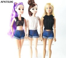 High Quality Blue Jeans Bottoms Shorts Doll Clothes Fashion Outfit Short Pants