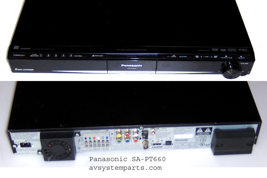 Panasonic SC/SA-PT660 5.1Ch 1000W 5 Disk DVD Home Theater Receiver