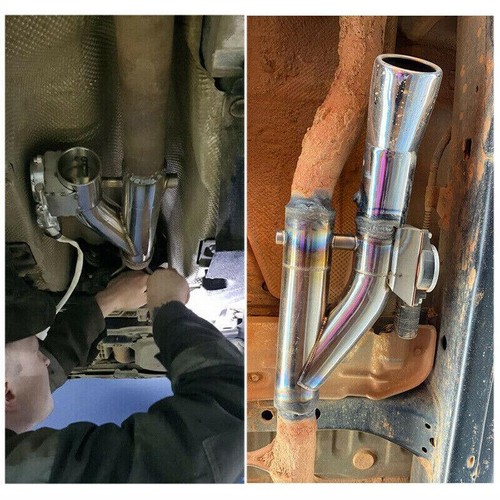 2.5" Double Electric Exhaust Dual Valve Y Pipe Control Valve w/ Remote Switch - Picture 21 of 21