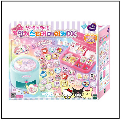 50pcs Bling Bling Sanrio Characters 3D Sticker Maker DX Hello Kitty, My Melody