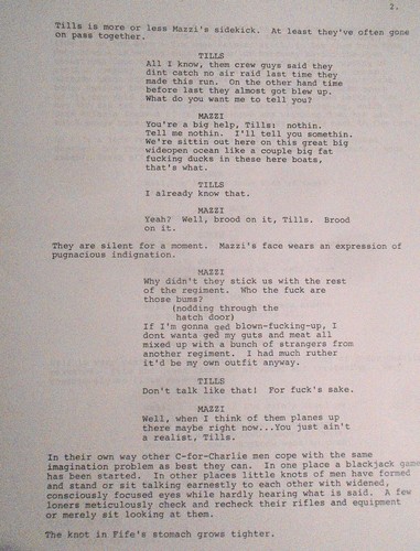 Terrence Malick - Scénario de la ligne rouge mince - Première draft 1989. Très rare - Photo 7 sur 18