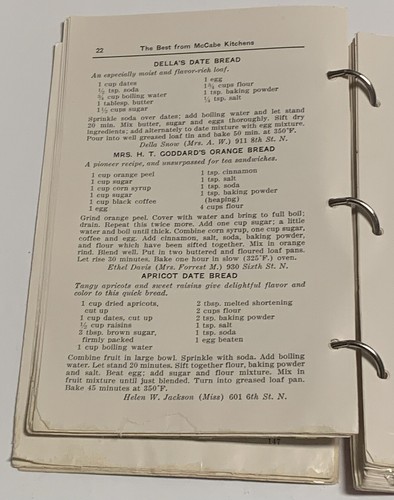 Vtg McCabe Methodist Episcopal Church Cookbook Bismarck North Dakota ND 1960 - Picture 13 of 24