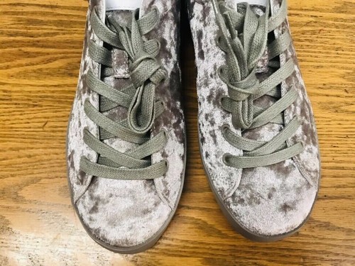 Rag & Bone RB1 velvet low top lace up sneaker shoes gray NWOB sz 8.5 (38.5) $325 - Picture 2 of 8