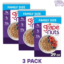 Post Breakfast Cereal Grape Nuts - 2 Pack Original 29 Oz Box NEW ( 3 Pack )