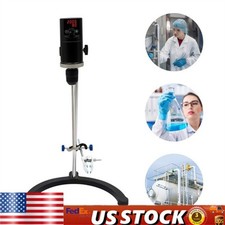 Electric Overhead Stirrer Max.40L Digital Lab Mixer Time & Speed Adjustable 120W