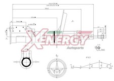 AP XENERGY Stoßdämpfer Vorne für FIAT BRAVO I (182) Federbein X849334