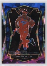 2020 Select Premier Level Blue White Purple Cracked Ice Prizm Darius Bazley 0it8
