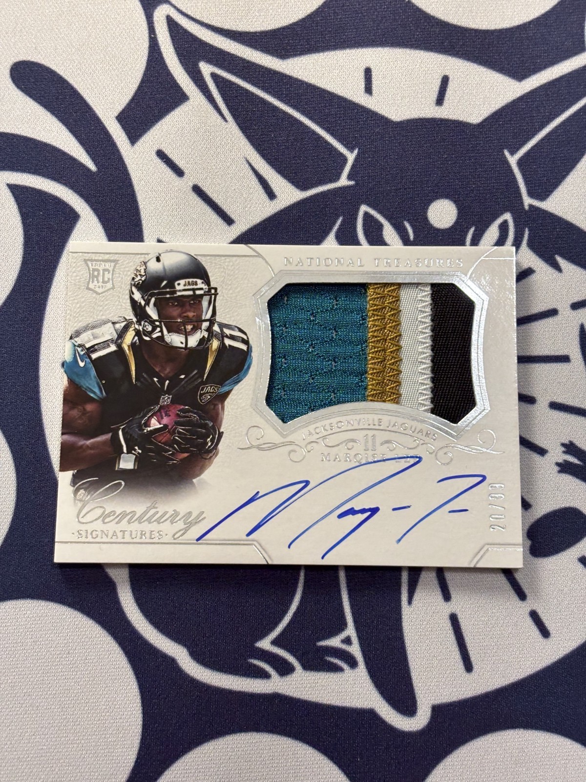 Marqise Lee Panini National Treasures #313 Autograph