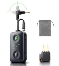 Bluetooth 5.4 Transmitter Receiver, Upgraded 180  Rotatable 3.5mm Aux/USB-C A...