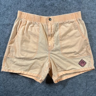 Vtg 80s OP Ocean Pacific Cotton Longrider Shorts Medium Womens Orange