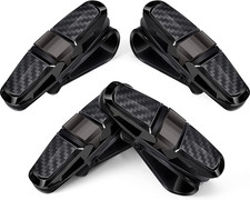 4 Pcs Sunglasses Holders for Car Sun Visor, Glasses Ticket Card Clip Mount Hange