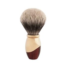 Shaving Brush, Grey Plisson European Grey Shaving Brush