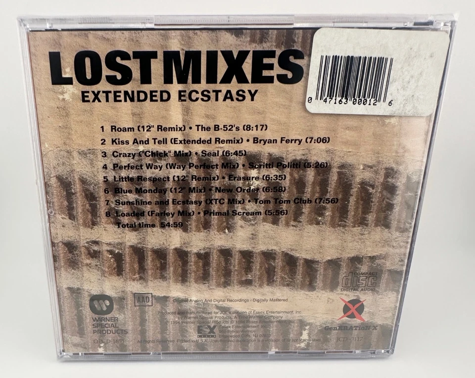 Lost Mixes : Extended Ecstasy by B-52's, New Order, Seal, etc. [ NEW CD, 1994 ] Foto 2 de 4