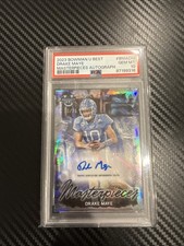 2023 Bowman University Best Bowmen Masterpieces Autos Drake Maye 66/75 PSA 10