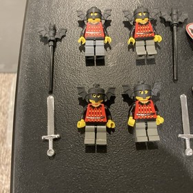 4 LEGO Bat Lord Minifigure Castle Fright Knights Shield Sword Lot 6097 6087 6027