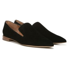 Topaz 9 Black Suede Franco Sarto Loafer Flats