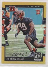 2017 Donruss Optic Rookies Gold Prizm 6/10 Jordan Willis #133 0o0