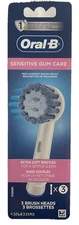 (3) ORAL B SENSITIVE GUM CARE REPLACEMENT EXTRA SOFT TOOTHBRUSH BRUSH HEADS