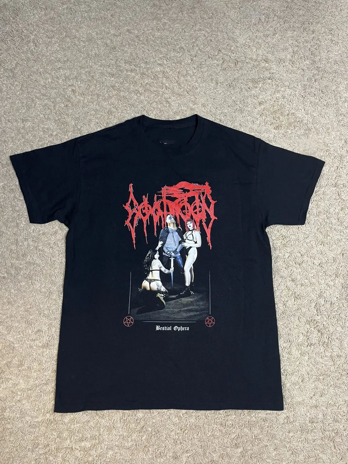 Vintage Goatmoon Vintage Black  T-shirt short sleeve All sizes S-5XL E157