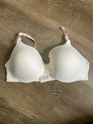 Barely There Women's Stripped Beige Bra T Shirt Lightly Lined Size 38D