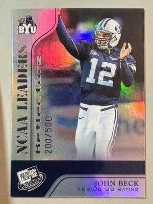 John Beck 2007 Press Pass Reflector /500 SP Rookie SP BYU Cougars #51