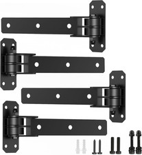Heavy Duty Gate Hinges, 1000 Lbs Capacity with Built-In Ball Bearings, 13 Bolt-
