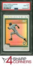 2004 TOPPS CHROME REFRACTOR #10 ICHIRO SUZUKI HOF POP 5 PSA 10