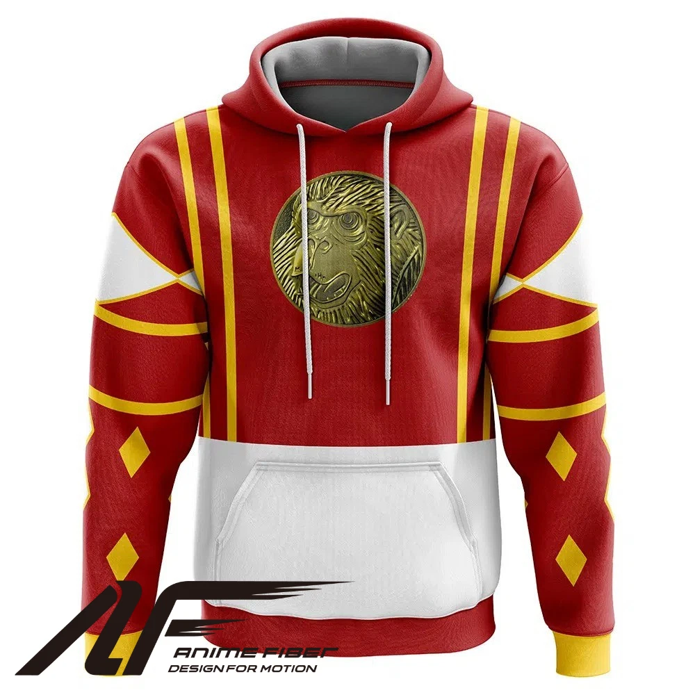 Power Rangers Red Ranger Ninjetti 3D Hoodie