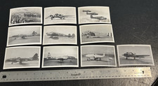 Lot of 10 Vintage 1940s AEROPLANE PHOTO SUPPLY WWII Era Aircraft Photos 7