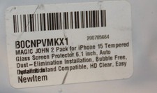 Magic John Tempered Glass Screen Protector for Iphone 15-6.1