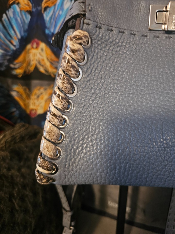 *SALE* Fendi Peekaboo Mini Selleria Python Whipstitch | eBay