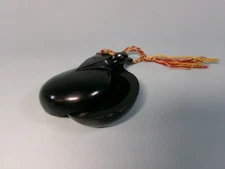 VINTAGE 1950s ELTON BLACK BAKELITE CASTANETS MUSICAL INSTRUMENT SINGLE SET