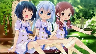 Anime Gochuumon Wa Usagi Desu Ka Legs Barefoot 11x17 Poster