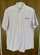 Vintage 90s NASCAR Embroidered Logo Button Down Made In USA Mens 15.5 Shirt