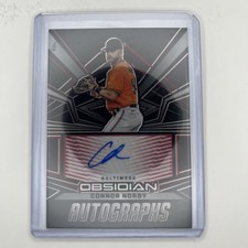 2023 Panini Chronicles -Obsidian Autographs Connor Norby#OA-CN Electric Etch Red