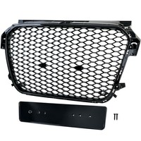 Sport Wabengrill KüHlergrill Schwarz Glanz FüR Audi A1 8X Vorfacelift 10-14