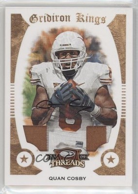 2009 Donruss Threads Materials Prime Signatures 10/10 Quan Cosby #44 Auto i5f