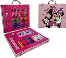 Valigetta Colori Minnie Disney Scatola per Bambini Completa Di Colori Articoli D