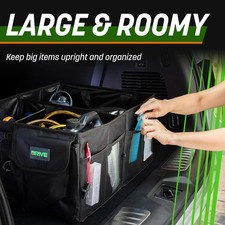 Drive Auto Car Boot Organiser Robust Collapsible Multi- Compartment & Straps
