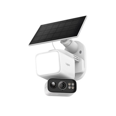 Tapo 2K Dimmable Floodlight Security Camera Outdoor Wireless w/Solar Panel, P...
