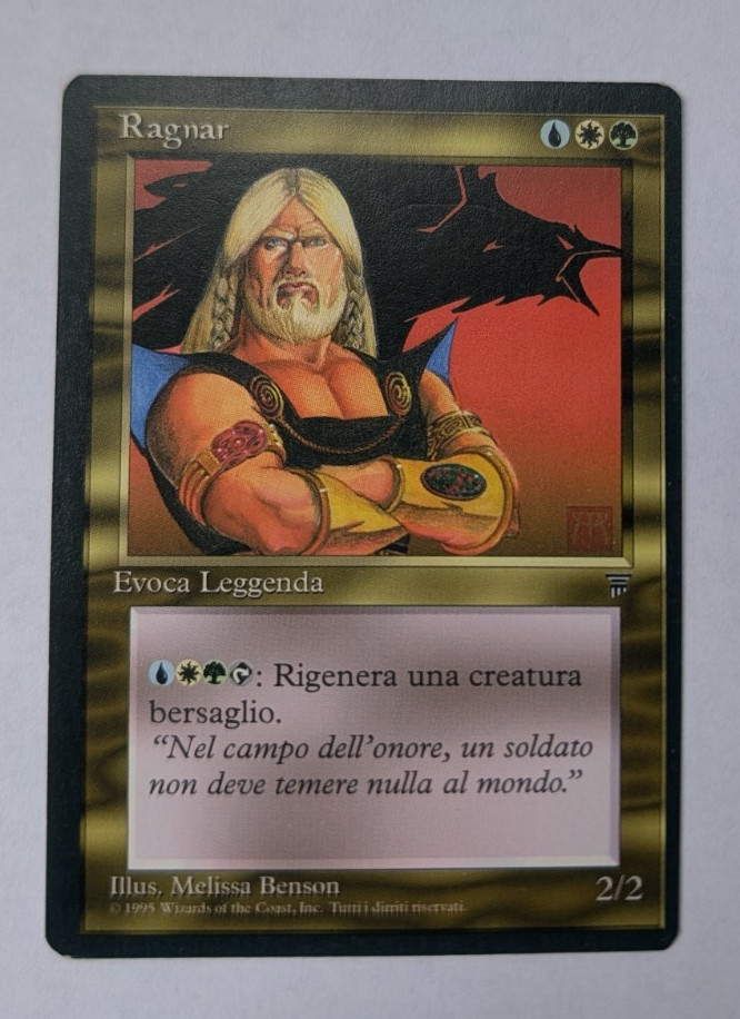 Magic Mtg Italian Legends Ragnar   MINT condition