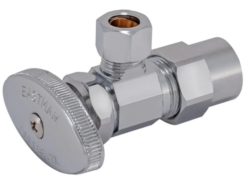 Eastman 04345LF Multi-Turn CPVC Angle Stop 1/2 CPVC x 3/8 OD