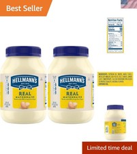 Hellmann's Mayonnaise: Perfect for Burgers Dips, 30 oz, Gluten-Free - 2-Pack