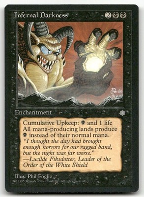 Infernal Darkness #23 (LP) Ice Age ICE Magic MTG